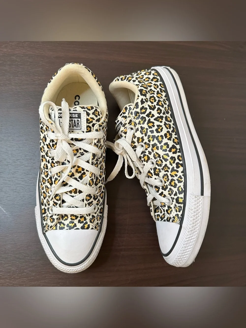 Converse All Star Street Low Top Leopard Print Lace-Up Sneakers US 8 EU 39 - Picture 13 of 16